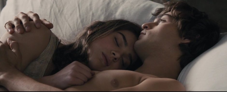 Man and woman in the dark