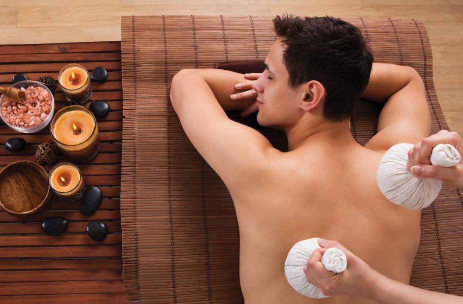 Massage to an adult woman