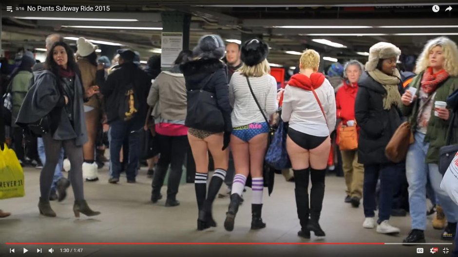 No Pants Subway Ride 2020 girls priests