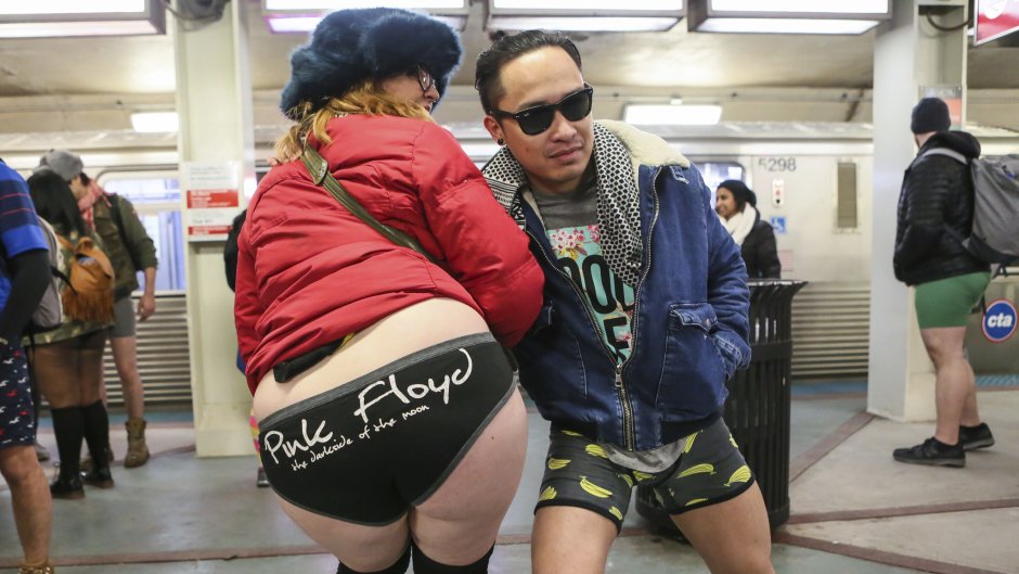No Pants Subway Ride 2020 girls priests