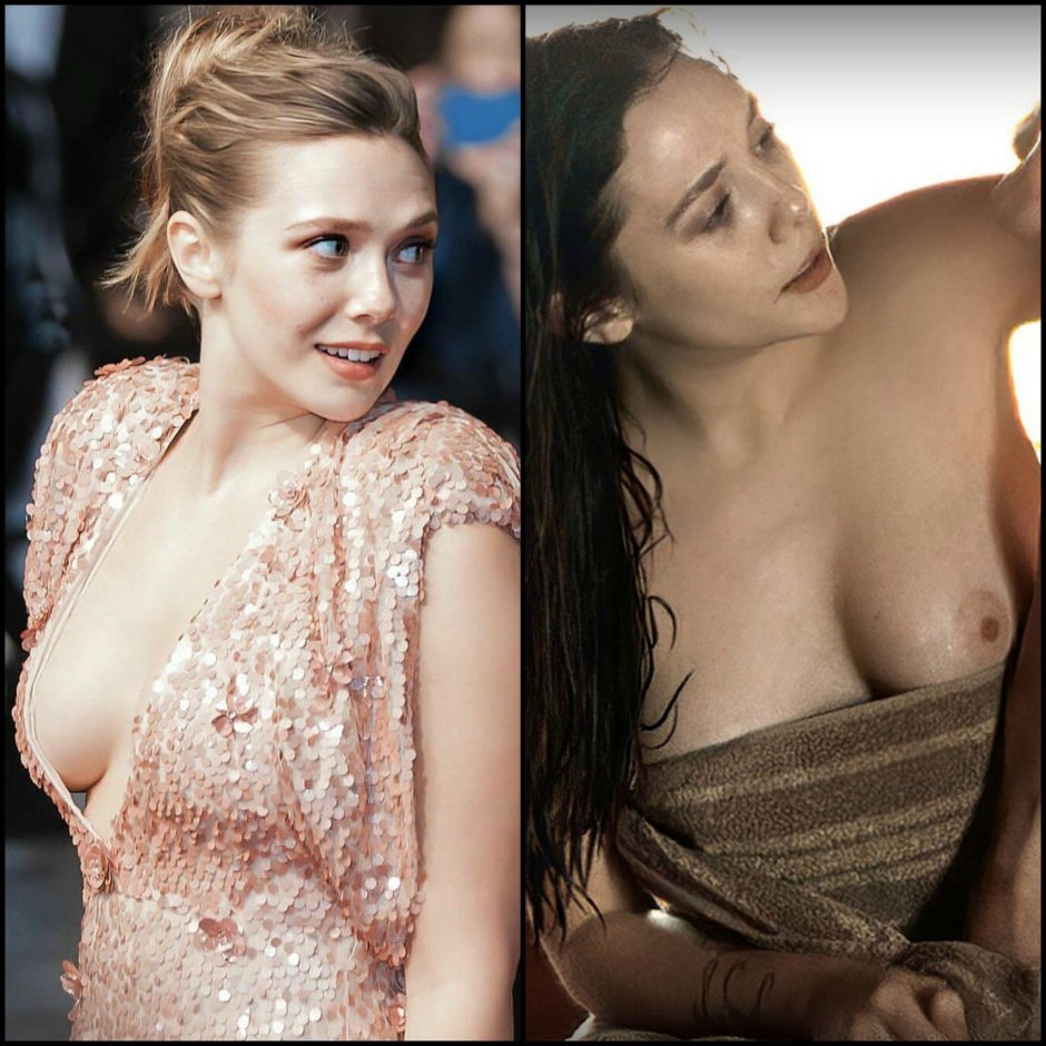 Elizabeth Olsen chest in films