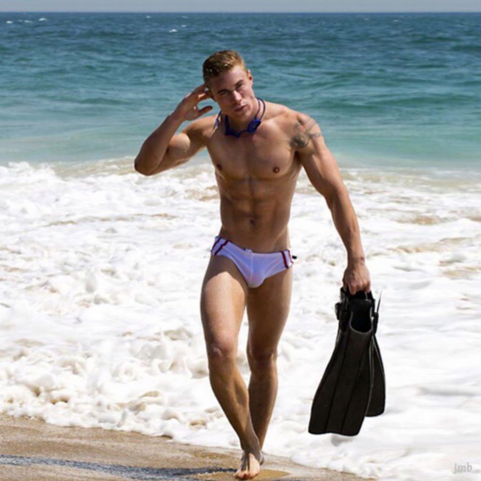 Ordinary guys on the beach