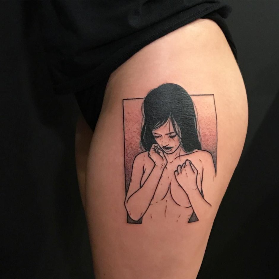 Sad amish tattoo for girls