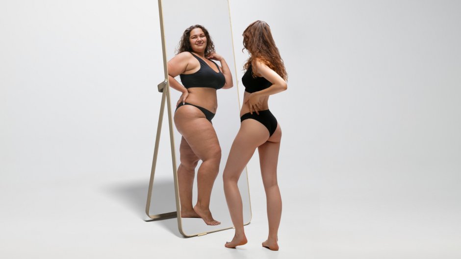Girl with back and front