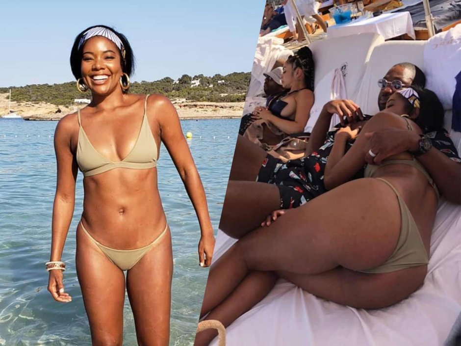 Gabriel Union photo with her husband Naked