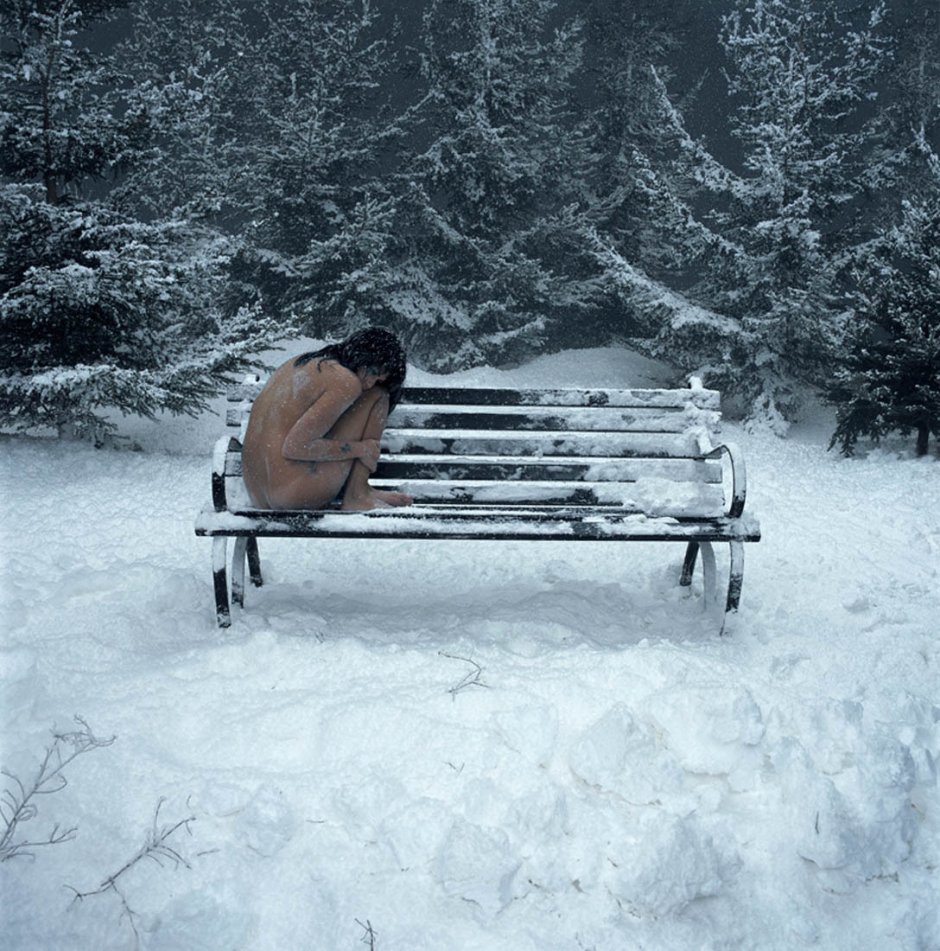 Winter bench