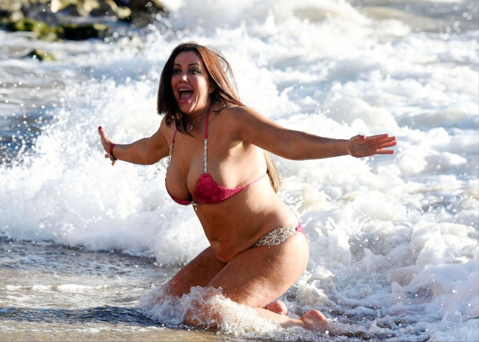 Lisa Appleton on the beach