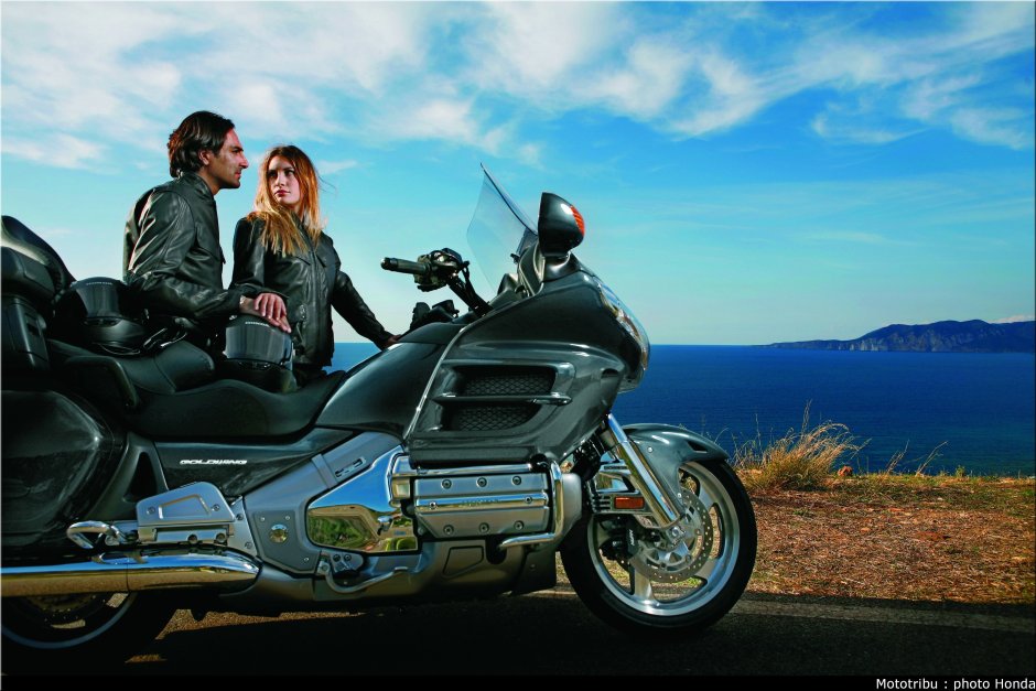 Honda Goldwing 1800 and girl