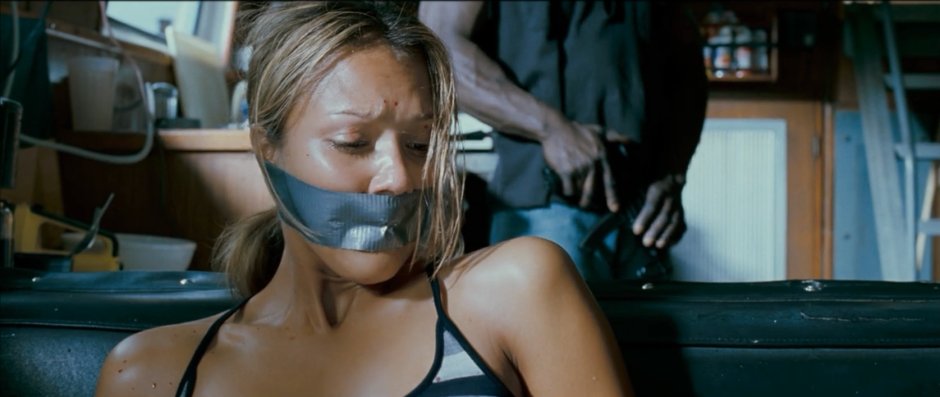 Jessica Alba Gagged