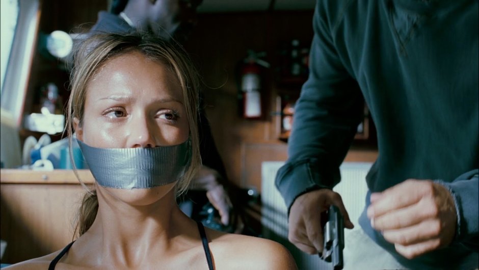 Jessica Alba Gagged