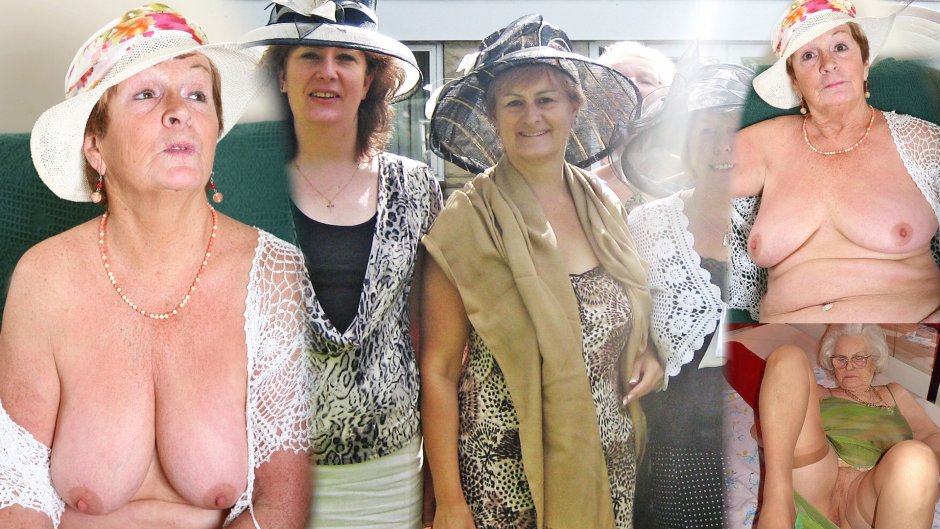 Tits of elderly nudists