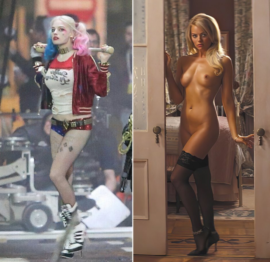 Naked actress Margot Robbie