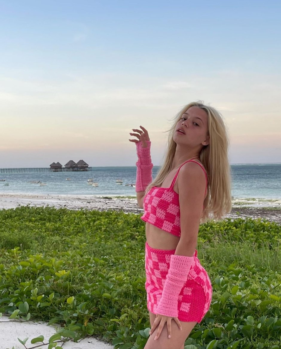 Julia Gavrilina in a swimsuit