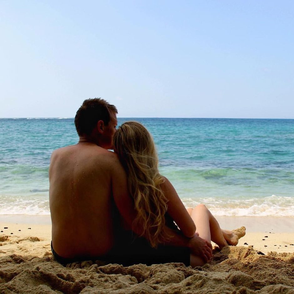 A couple on the beach