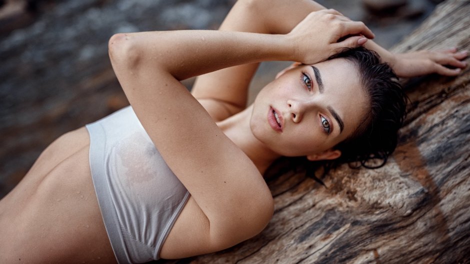 Vicki Odintsov in a swimsuit