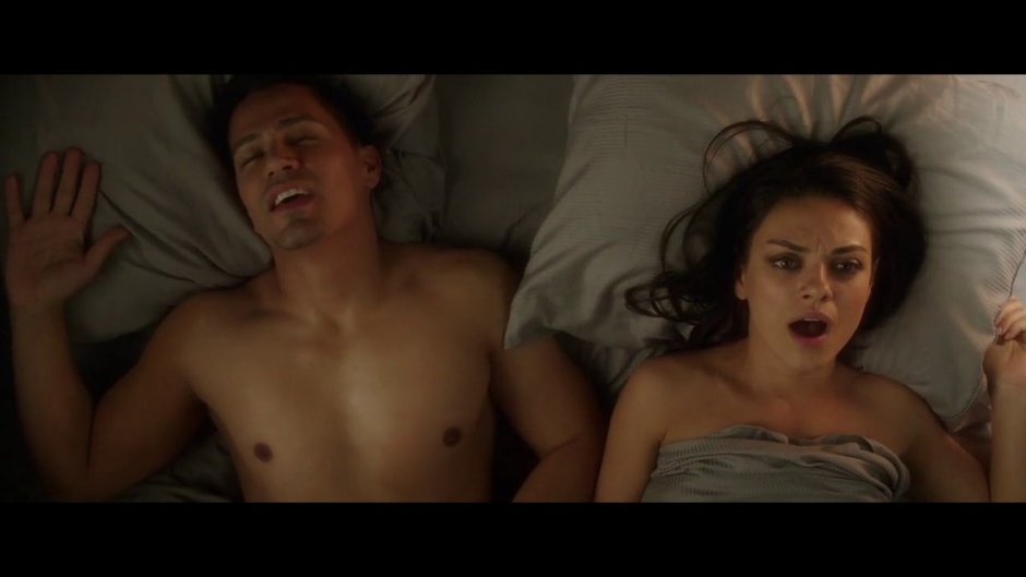 Jay Ernandes and Mila Kunis in the film