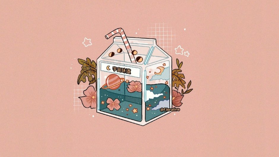 Wallpaper on a laptop cute