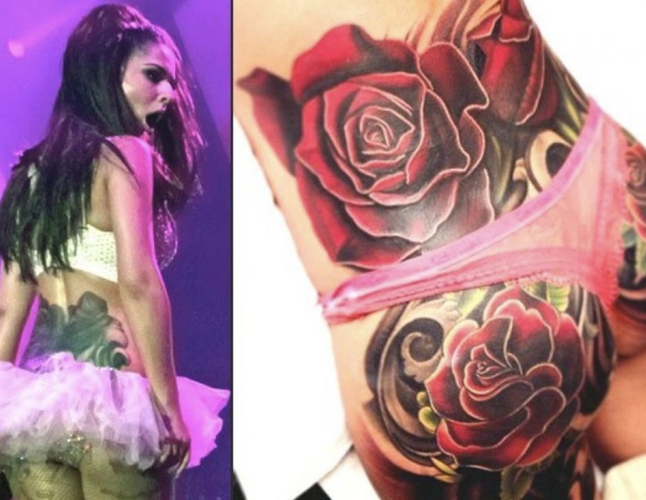 Cheryl Cole Tattoo Rose