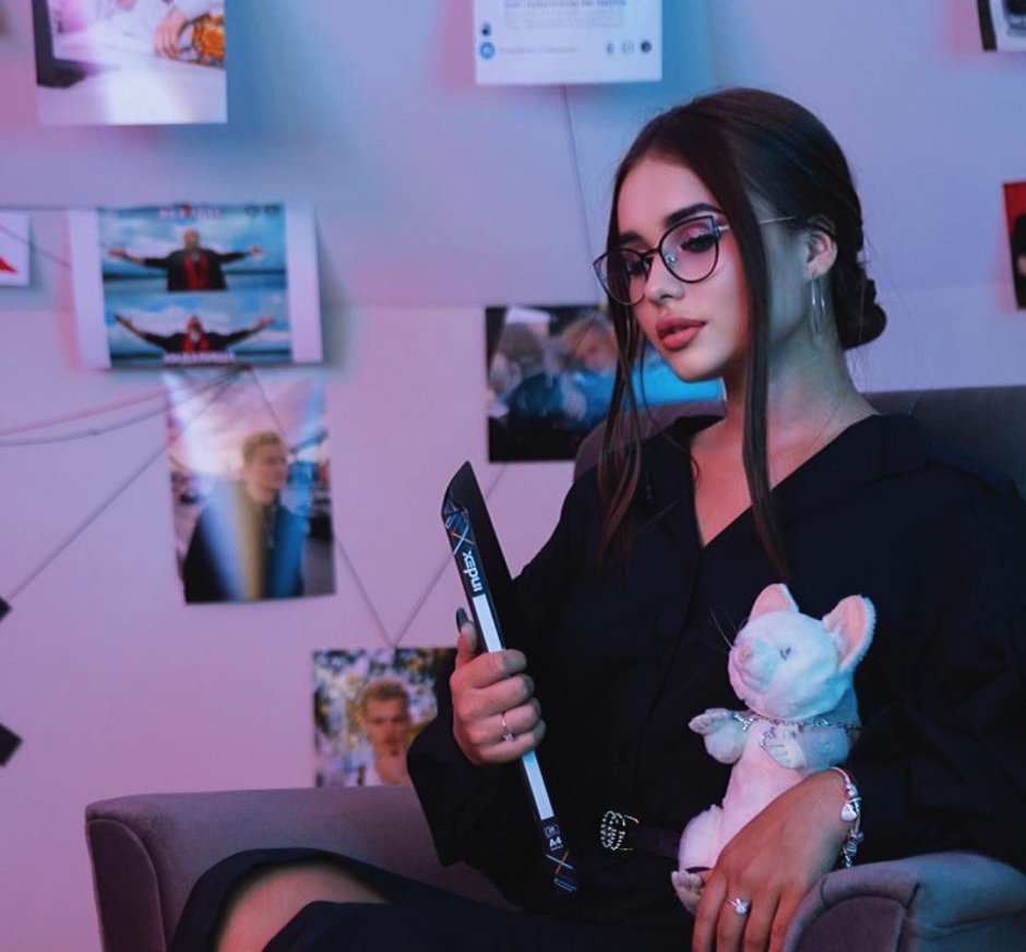 Katya Golysheva with glasses