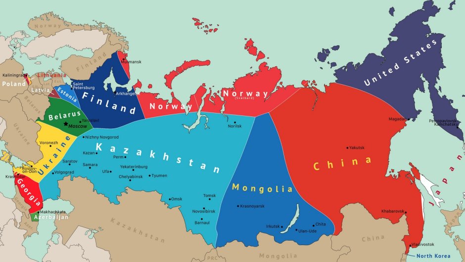 Section of Russia after decay