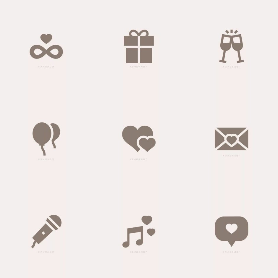 Fashionable icons for the current