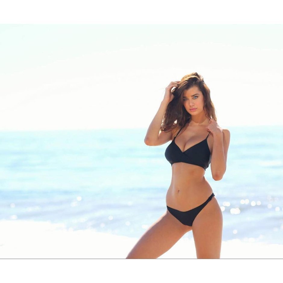 Sarah McDaniel in a swimsuit