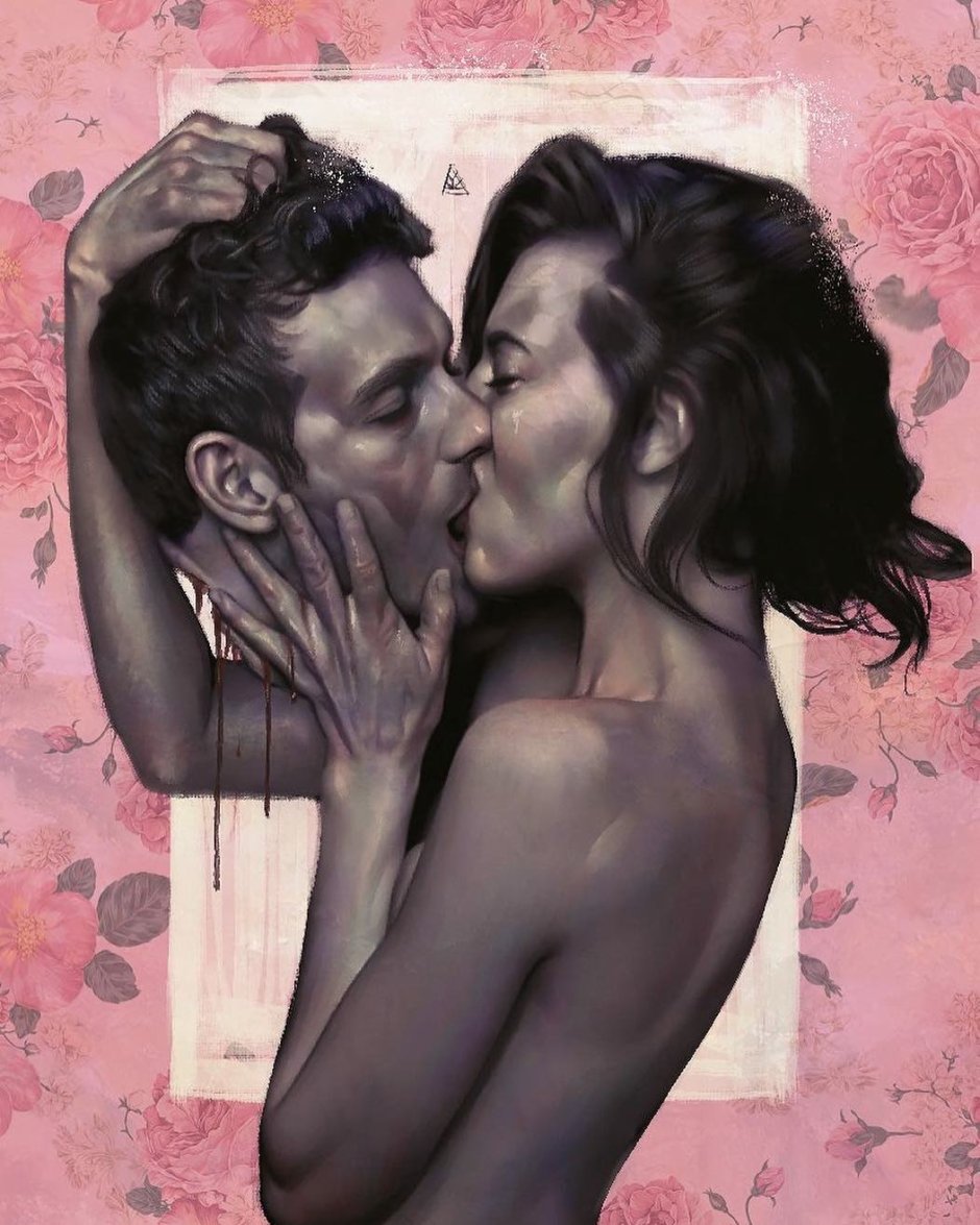 Passion between a man and a woman