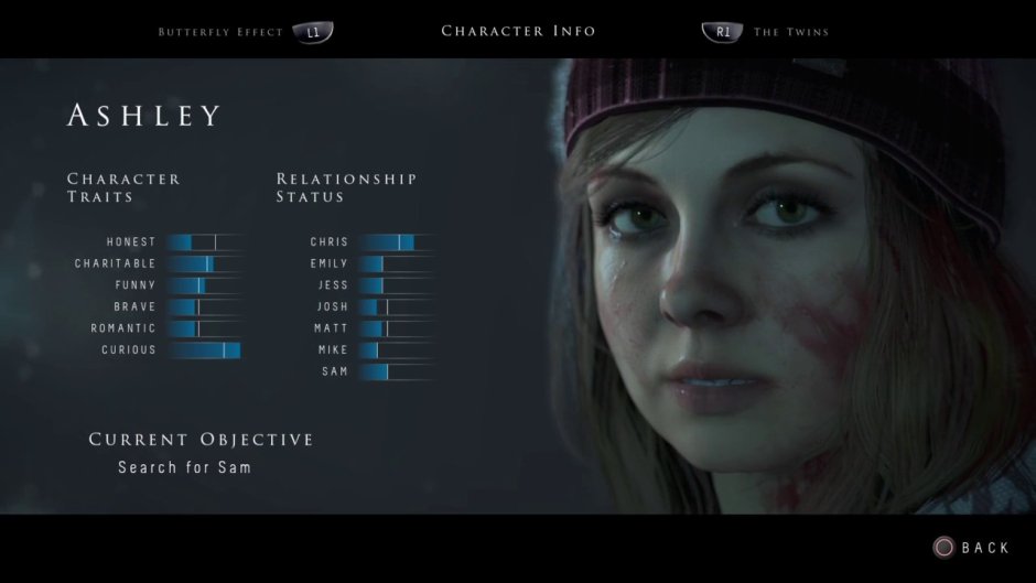 Survive until dawn Sam in full growth