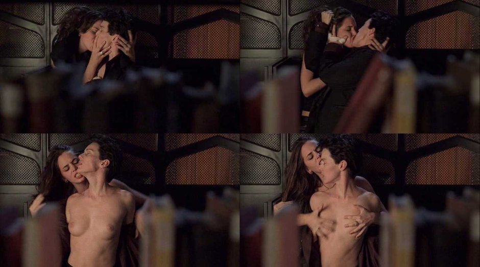 Eliza is completely naked