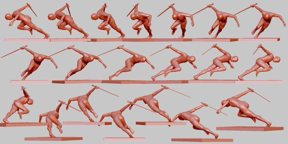 Dynamic posts for a photo shoot