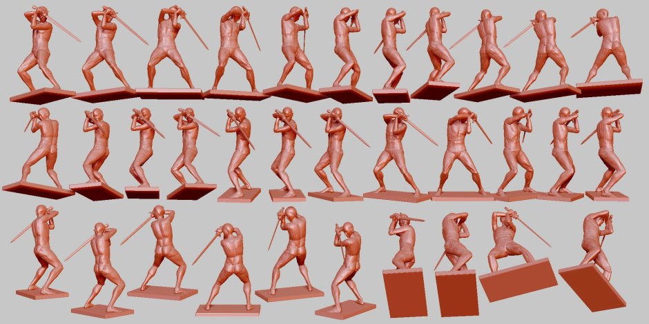 Poses are different stylistics