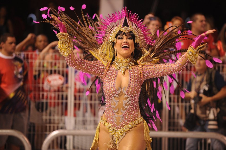 Ellen Rocche from a carnival in Rio
