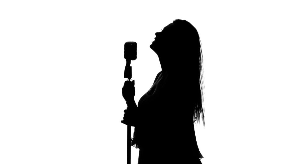 Singer silhouette