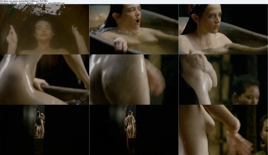 Eva Green Camelot bed stage