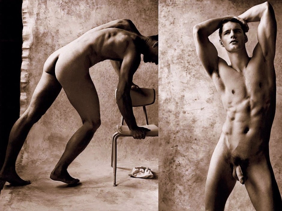 Naked men without panties