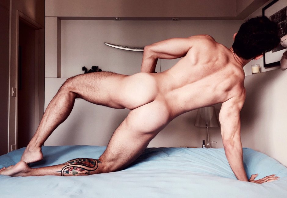 Naked men without panties