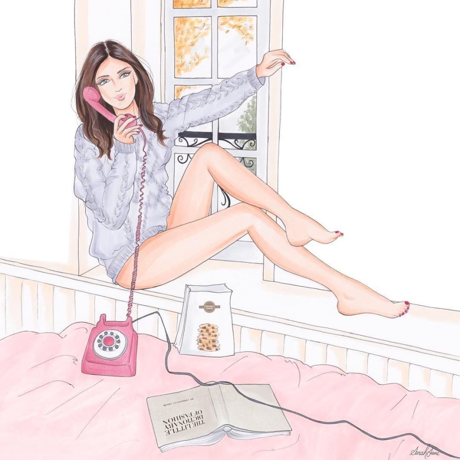 IT Girl drawing