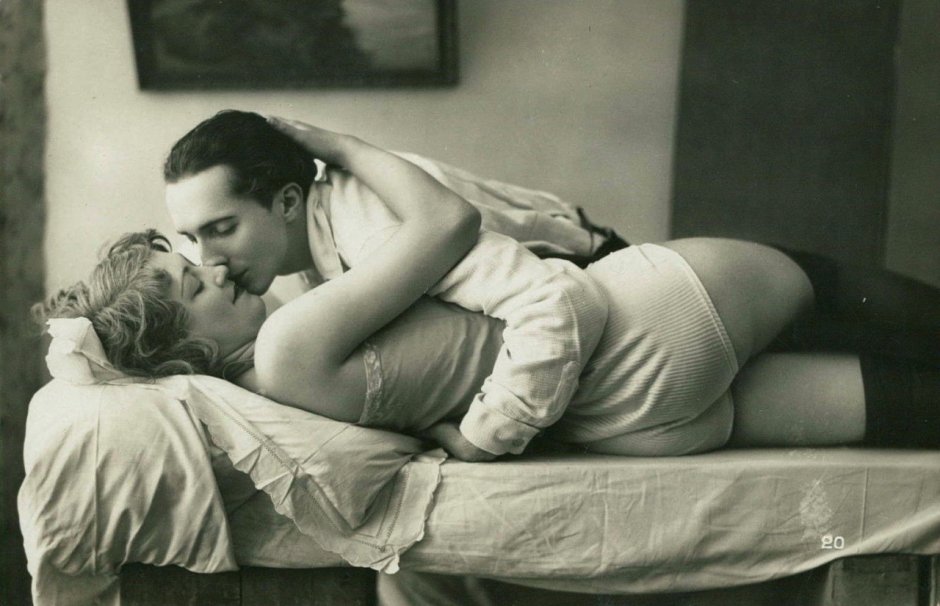 Man and woman in bed