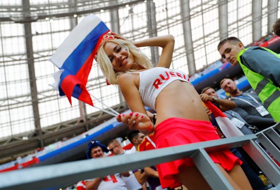 Fans of the 2018 World Cup Natalya Nemchinova