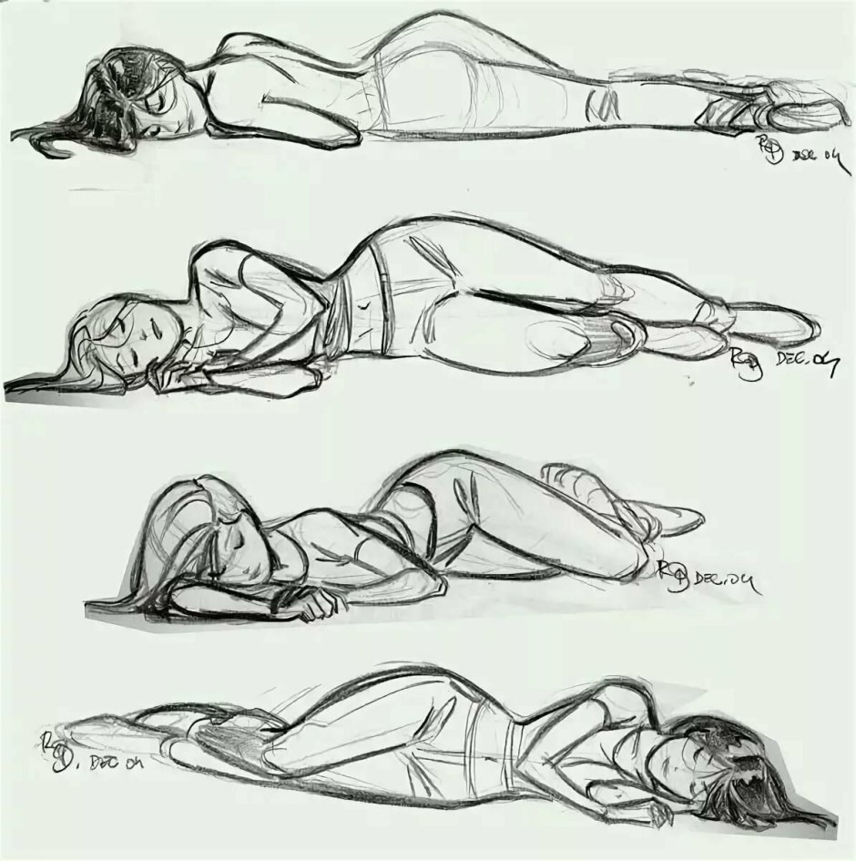 Lying poses