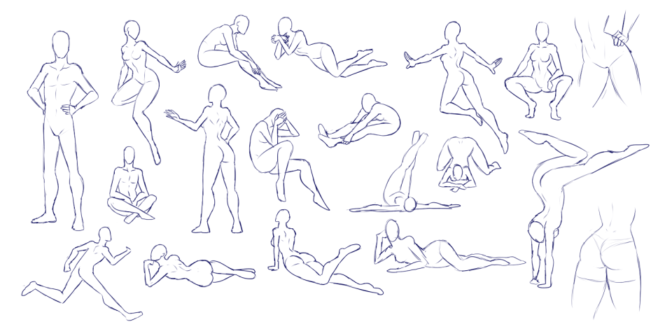 References poses people