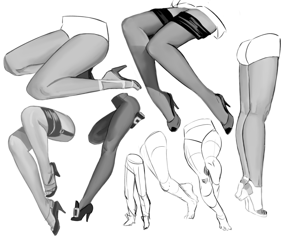 Positions of the legs