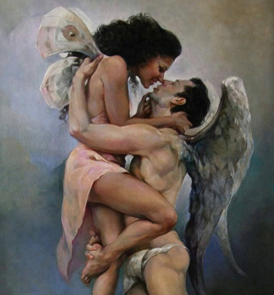Embroidery abduction of Psyche