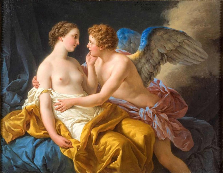 Aphrodite and pan sculpture