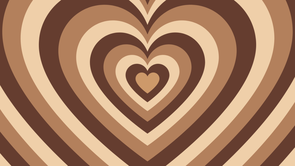 Wallpaper on pc hearts