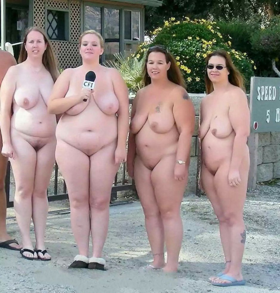 A lot of naked fat women