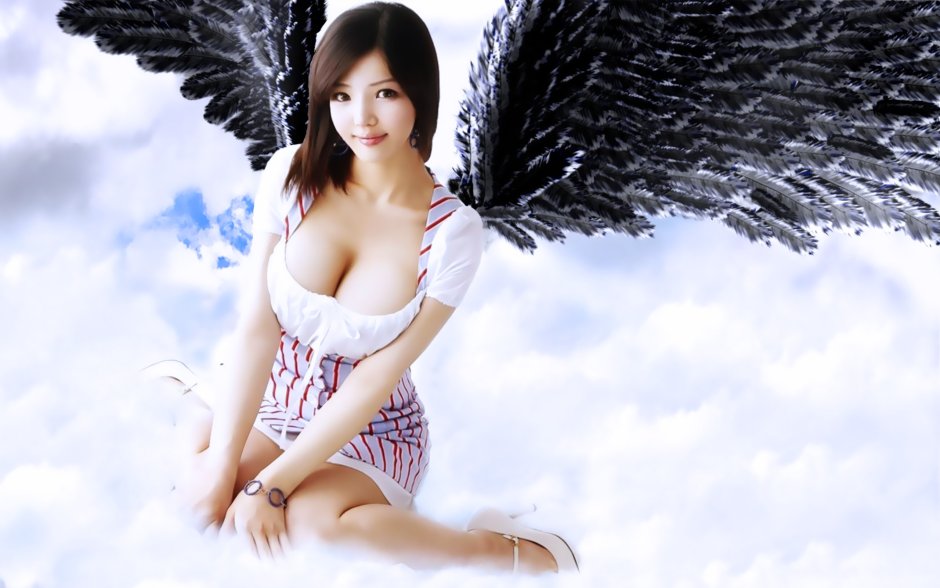 Girl with wings