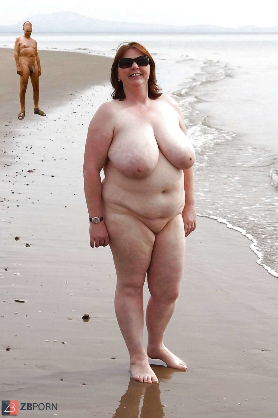 Fat naked women on the beach