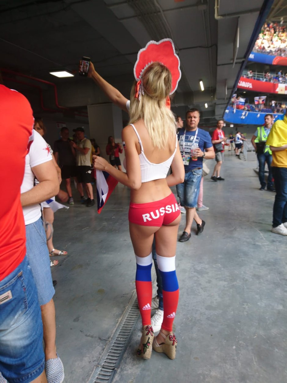 Fans of the 2018 World Cup Natalya Nemchinova