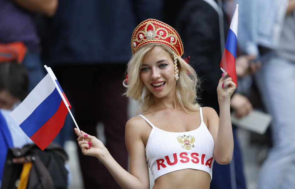 Fans of the 2018 World Cup Natalya Nemchinova